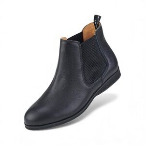 Rollie Australia Chelsea All Black Tumble Leather Boots